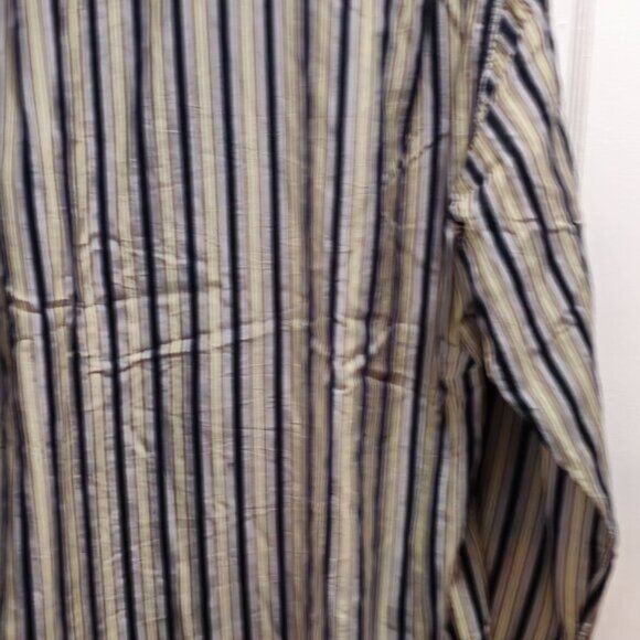 Tommy Bahama Striped Silk Button-Down Luxury Men's Shirt Large - Picture 11 of 12